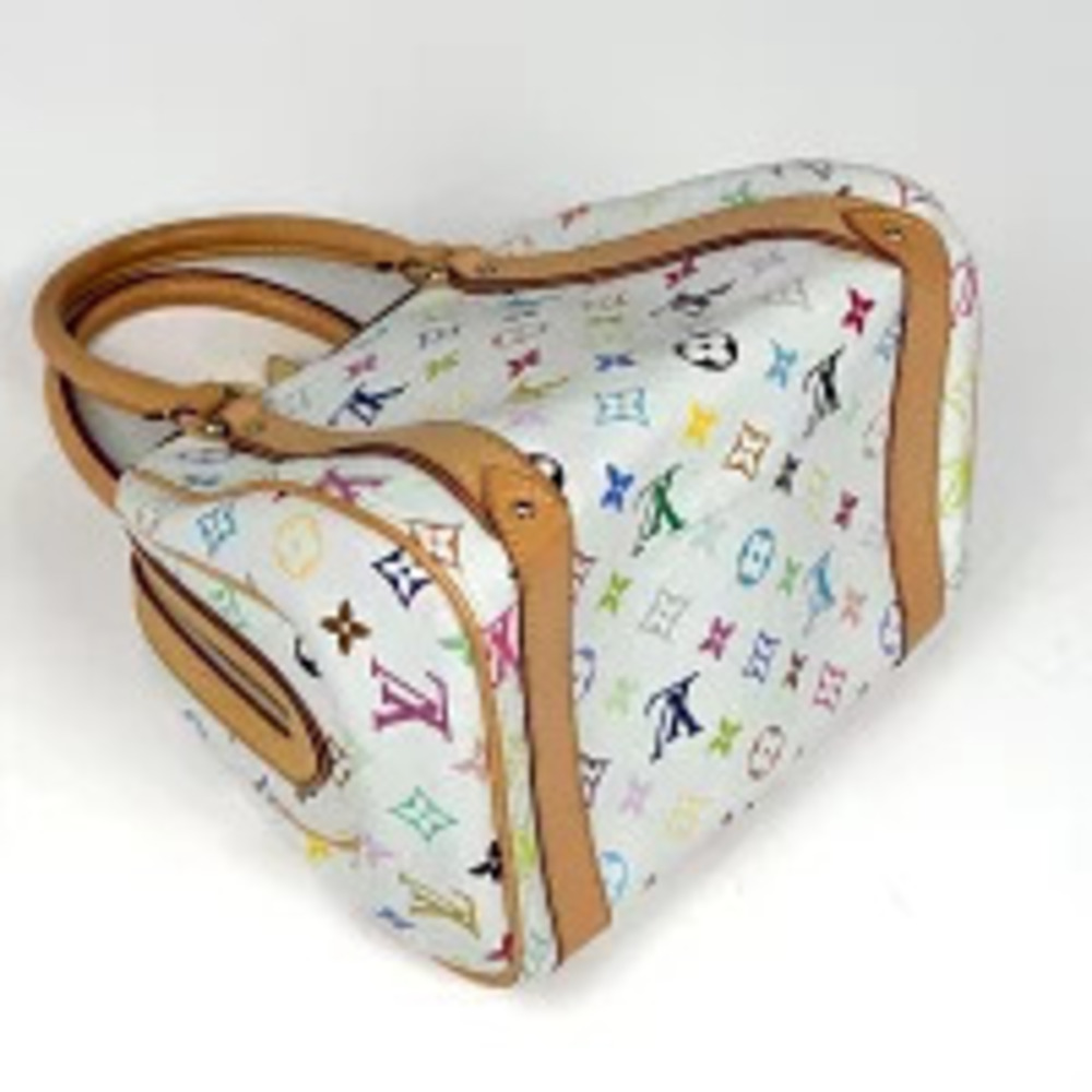 Louis Vuitton Multicolor Handbag Priscilla Monogram Blanc White